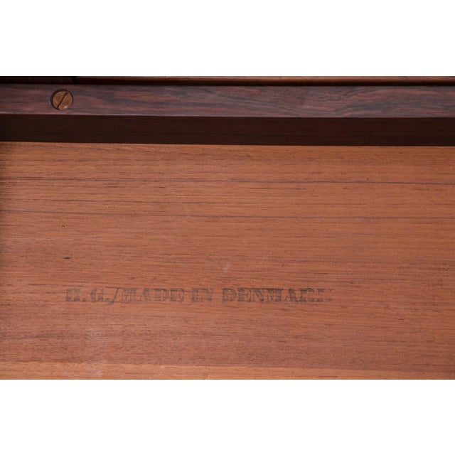 Danish Extendable Folding Table in Rosewood, 1960s For Sale - Image 11 of 14