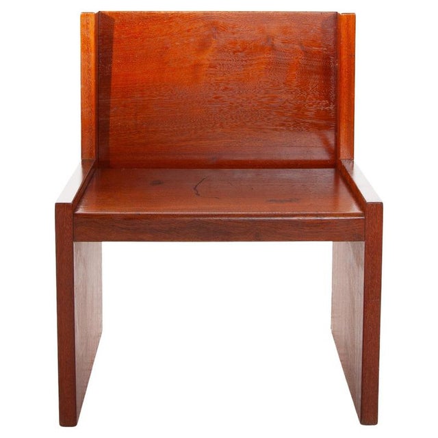 Brutalist Hand-Crafted Wood High-Back Bench, Belgium, 1968 For Sale - Image 14 of 14