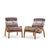 Mid-Century Modern Adrian Pearsall for Craft Associates Mid Century Walnut Lounge Chairs - Pair For Sale - Image 3 of 12