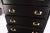 Ebonized Black Lacquer Mahogany Tall 5 Drawers Dresser Gold Bracket Pulls MNT For Sale - Image 10 of 13