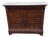 19th Century French Walnut Marble Top Commode With Bookmatched Veneers For Sale