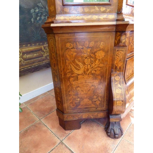 18th Century Antique 18th Century Walnut Marquetry Glazed Bookcase, 1730 For Sale - Image 5 of 18