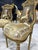 2000 - 2009 French Rococo Gold Accent Chair With Lady Portrait Set of 2 For Sale - Image 5 of 9