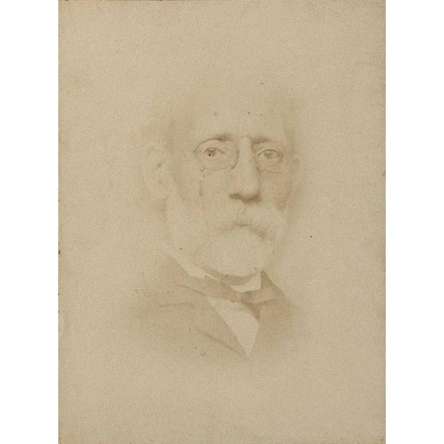 Portrait of Painter Carlo Ferrari - Original Original Photograph - 1870 1870 For Sale - Image 3 of 3