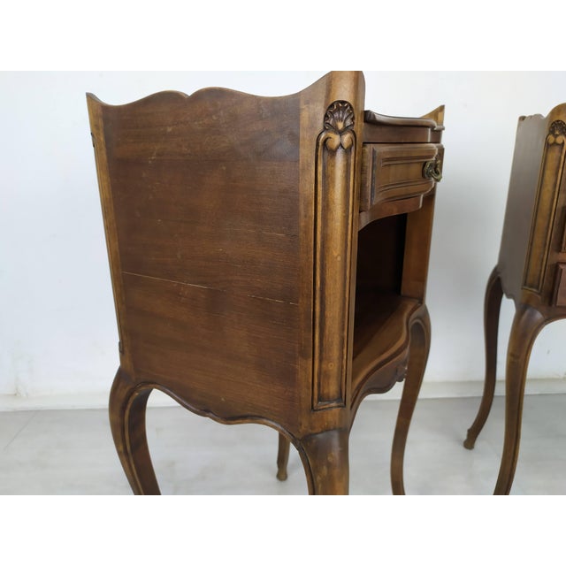 Louis XV Chevet with Three Drawers, 1950s For Sale - Image 10 of 18