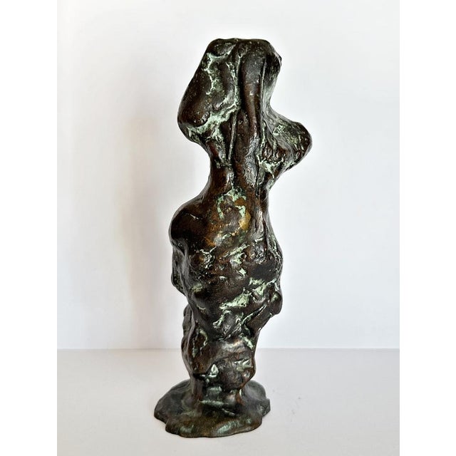 Black Curt Beckmann, Draped Figure, 1970s, Bronze For Sale - Image 8 of 9