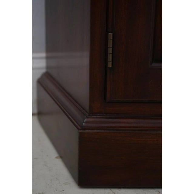 Henkel Harris Cherry Lighted China Cabinet For Sale - Image 10 of 18