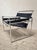 1980s Vintage B3 Wassily Chair in Black Leather by Marcel Breuer for Knoll International, 1980s For Sale - Image 5 of 9
