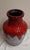 German Red and Gray Fat Lava Ceramic Vase from Bay, 1970s, in Very Good conditions. Designed 1970 to 1979 This piece has...