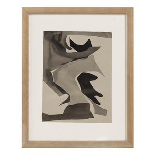 Lindstrom, Composition, Mixed Media on Paper For Sale