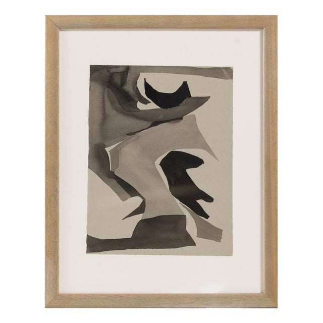 Lindstrom, Composition, Mixed Media on Paper For Sale