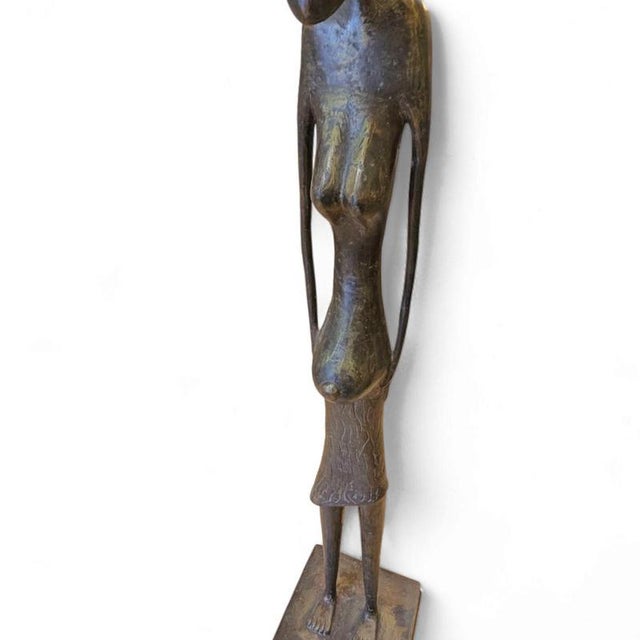 African Bronze Figure, 1970s For Sale - Image 15 of 18