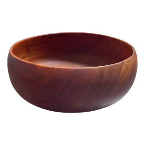 Mid-Century Hawaiian Kamani Wood Carved Bowl