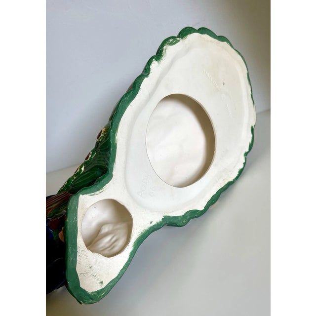 Mid-Century Modern Vintage Mid Century Modern Holland Molds Ceramic Peacock Bird Figurine For Sale - Image 3 of 8