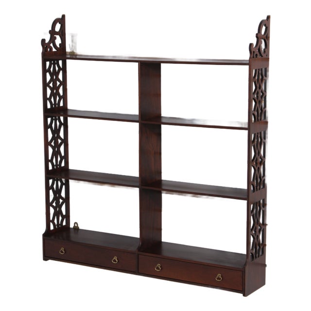 Colonial Williamsburg Tradition House Mahogany Hanging Shelf For Sale