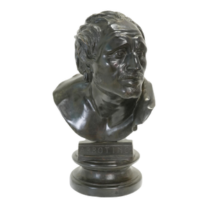 Early 20th Century Arrotino Knife Sharpener Classical Sculpture - Life Size Bronze Bust Fonderia Artistica Chiurazzi