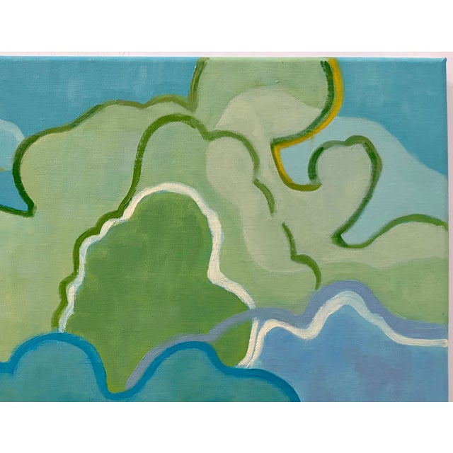 Abstract “Arising Clouds” Oil on Linen by Nancy M. Vignola For Sale - Image 3 of 7