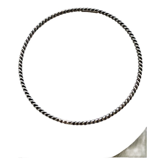 Tiffany & Co. Sterling Silver Twisted Rope Cable Bangle, Brand New, Discontinued For Sale
