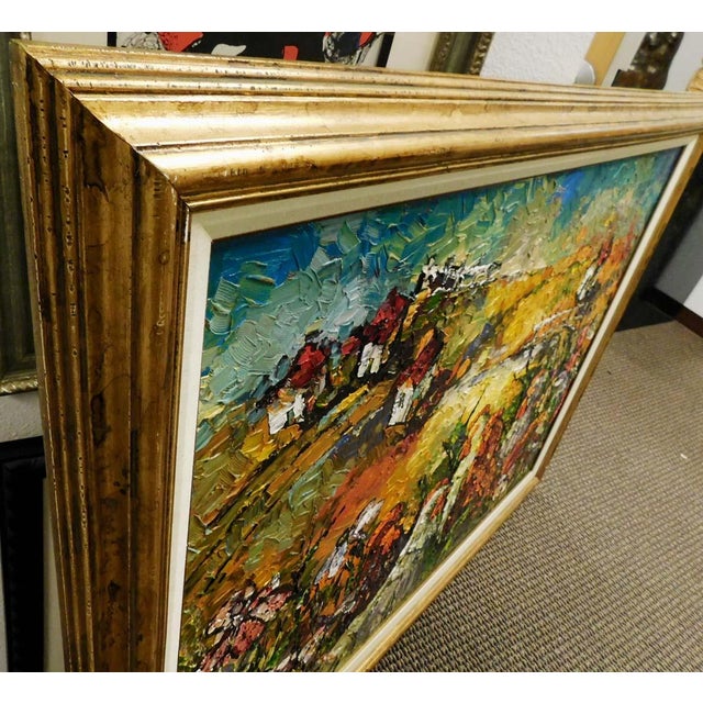 2000 - 2009 Maya Eventov "Untitled" Rooster Original Acrylic on Canvas H.Signed For Sale - Image 5 of 14