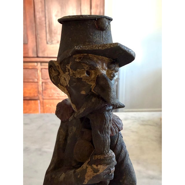 French Pair of 19th Century French Figural Candle Holders For Sale - Image 3 of 18