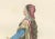 Medieval Woman in Pink and Gold Cape, 1845, Paper For Sale - Image 3 of 10