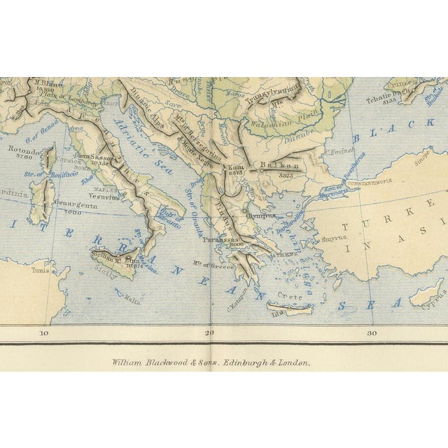 Geological Map of Europe by A.K. Johnston, 1852 For Sale - Image 6 of 10
