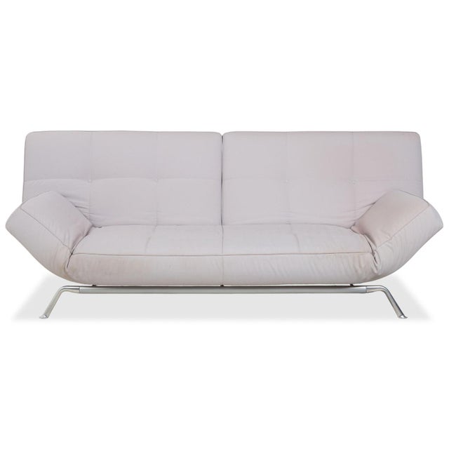 Light Grey Fabric Smala Three-Seater Sofa from Ligne Roset with Manual Sleeping Function For Sale - Image 16 of 16