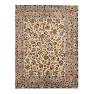 Antique Persian Mashad Rug 6'5" X 8'0" For Sale