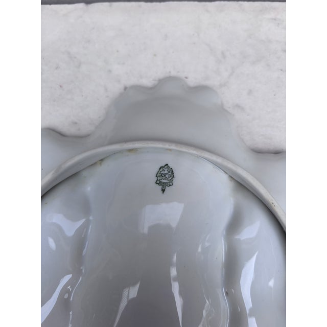 Ceramic Porcelain Oyster Botanical Plate Limoges, Circa 1900 For Sale - Image 7 of 7