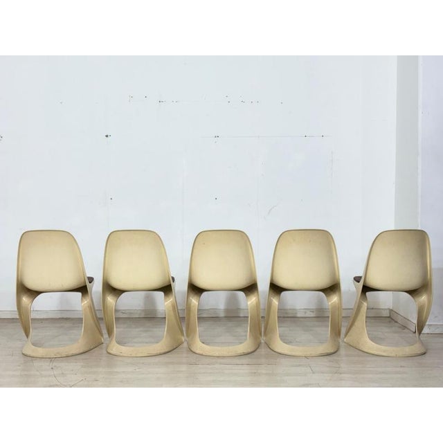 Vintage Space Age Casalino Dining Chairs from Casala, 1970s, Set of 5 For Sale - Image 9 of 10