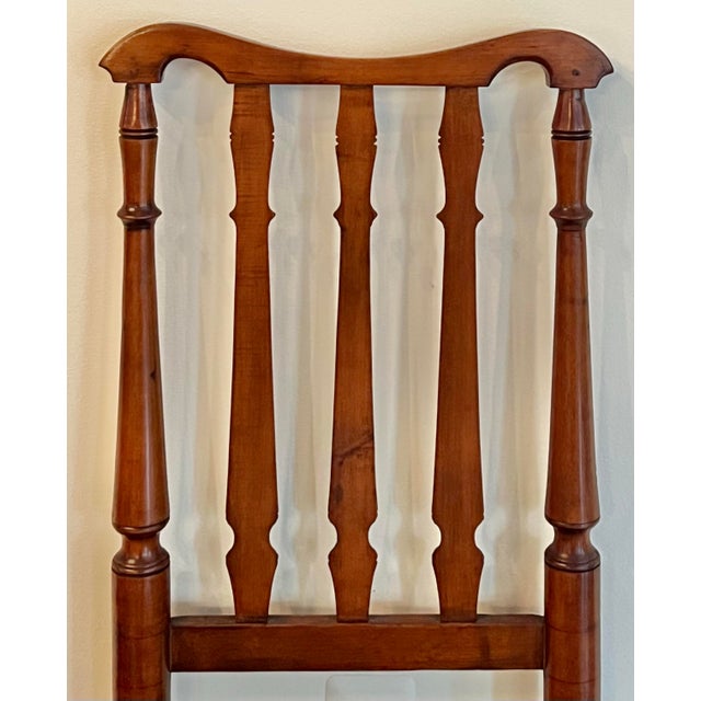 Antique William & Mary Bannister Back Side Chair For Sale - Image 4 of 10