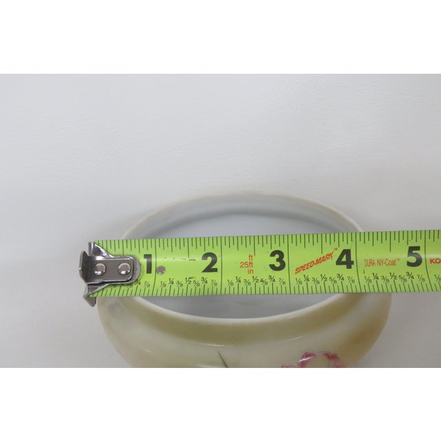 Nippon 3 Footed Floral Pattern Lidded Trinket Vanity Box 4573b For Sale - Image 11 of 17