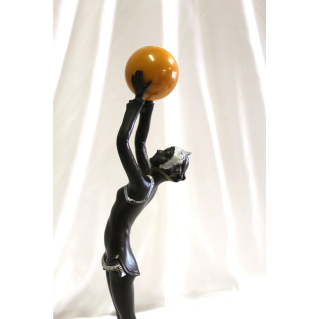 1990s 1990s Mid Century/Modern/Deco Style Sculpture Bronze Girl For Sale - Image 5 of 17