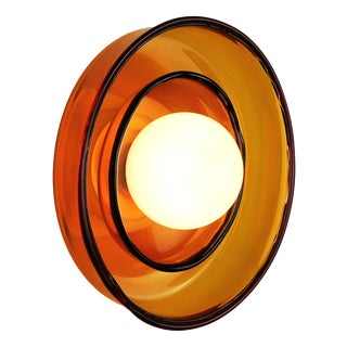 Dual-Shade Glass Wall Lamp by Naama Hofman For Sale