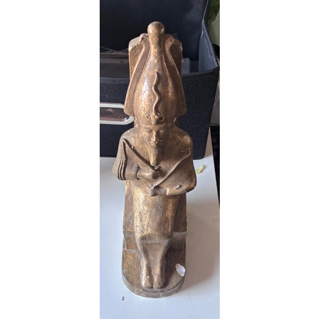 Art Deco Ancient Egyptian God Osiris For Sale - Image 3 of 4