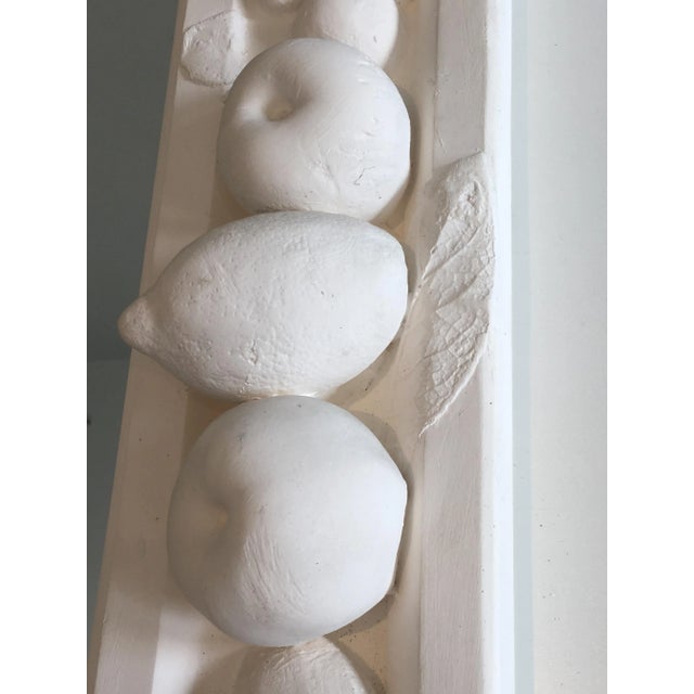 Mid-Century Modern Decorative Plaster Mirror with Fruits Decors, French, circa 1970 For Sale - Image 3 of 13