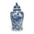 This contemporary lidded baluster jar continues the centuries-old tradition of Chinese blue-and-white porcelain ware....