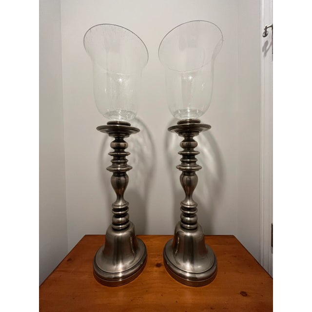 Pair of 2000s Chapman Hurricane Lamps For Sale In Savannah - Image 6 of 6