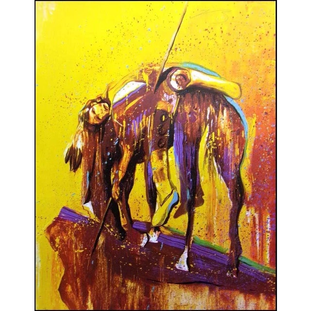 Impressionist 1990s Earl Biss "The End of the Trail" Serigraph on Paper Hand Signed For Sale - Image 3 of 3