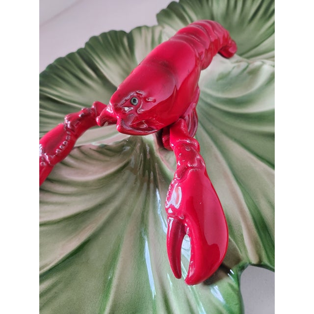 Nautical 1940s Brad Keeler Lobster Cabbage Dish For Sale - Image 3 of 11