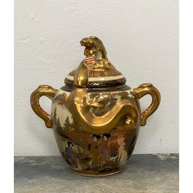 Gold Circa 1880 Satsuma Tea Set, Japan For Sale - Image 8 of 11