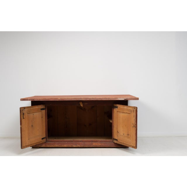 Large 19th Century Swedish Folk Art Side Table For Sale - Image 3 of 18