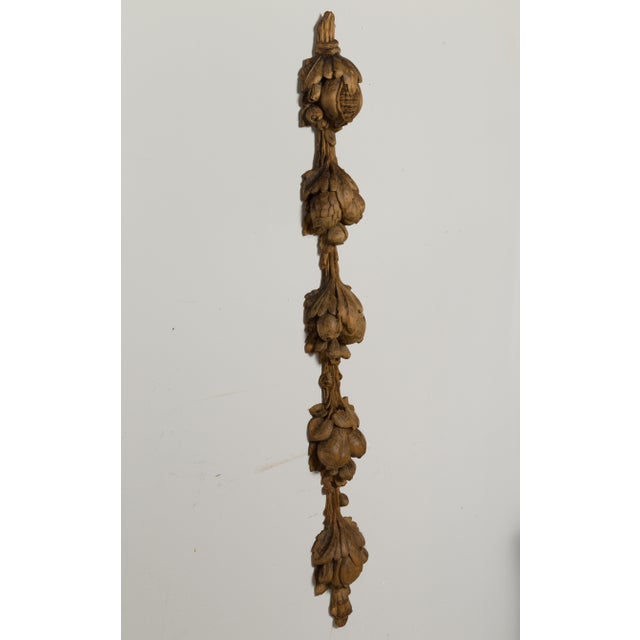 Pair of 1880s Italian Carved Wooden Wall Carvings Depicting Pomegranates For Sale - Image 11 of 11