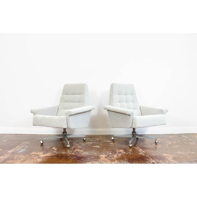 Mid-Century Modern Vintage Swivel Chairs from Up Závody, 1970s, Set of 2 For Sale - Image 3 of 14
