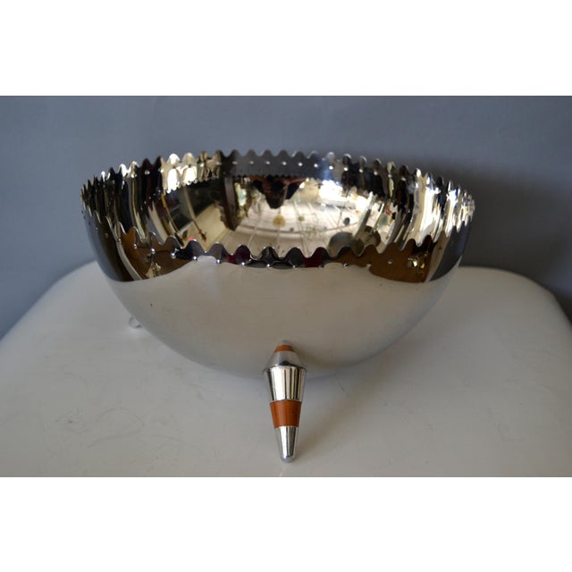 Alessi ステンレススチール ボウル 2005 1980s Italian Sculptural Stainless Steel Bowl With Tripod