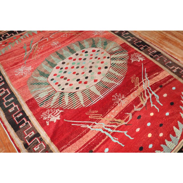 Zabihi Collection Dramatic Antique Anatolian Rug For Sale - Image 11 of 12