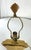 Art Deco 1970s Stiffel-Hollywood Regency Brass Fan/Lotus Black Stepped Base Table Lamp For Sale - Image 3 of 10