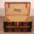 Antique Travel Trunk in Leather and Wood, 1890s For Sale - Image 13 of 15
