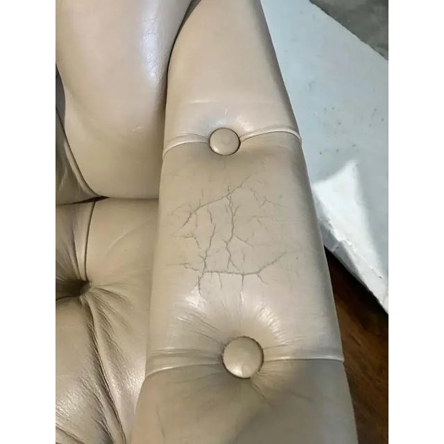 1990s Pair of Hancock & Moore Leather Cigar Chairs For Sale - Image 12 of 12