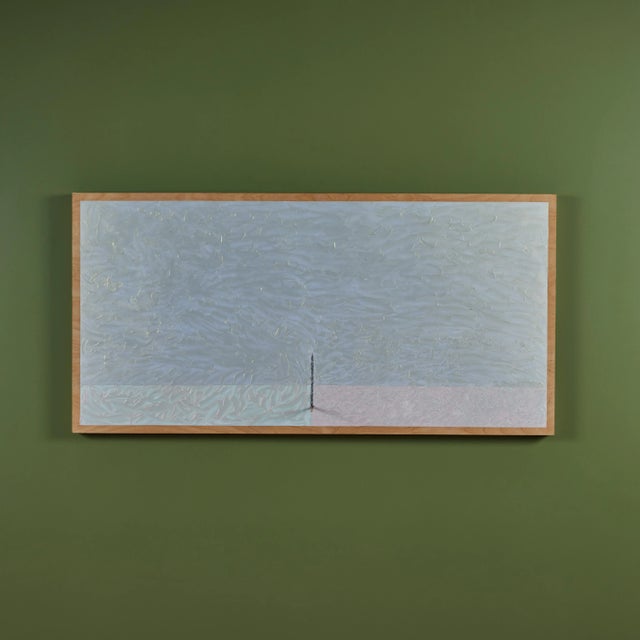 Mid 20th Century Bob Matheny Abstract Painting With Pencil For Sale - Image 5 of 12